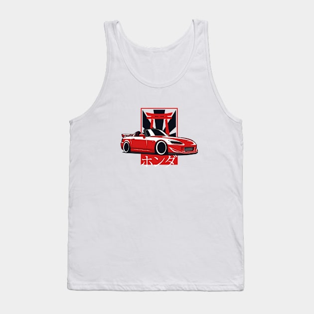 Red S2000 Convertible Tank Top by KaroCars